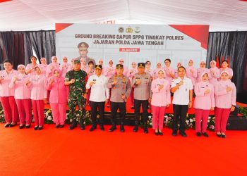 Kapolri Groundbreaking 24 SPPG Jateng, Dukung Penuh Program MBG