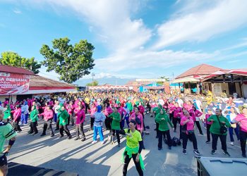 Polresta Manokwari Gelar Olahraga Bersama