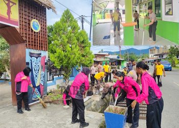 Polres Mansel Bakti Religi di GKI Solafide dan Masjid An-Nur Ransiki