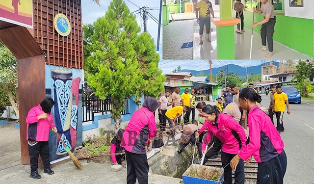 Polres Mansel Bakti Religi di GKI Solafide dan Masjid An-Nur Ransiki