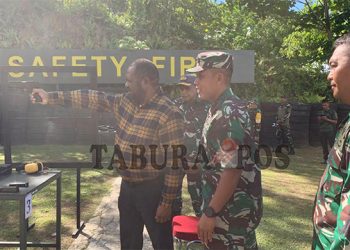 Kodam XVIII Kasuari Adakan Latihan Menembak