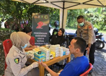 Polda Papua Barat Gelar Pemeriksaan Kesehatan Gratis Bagi Pengemudi Ojek