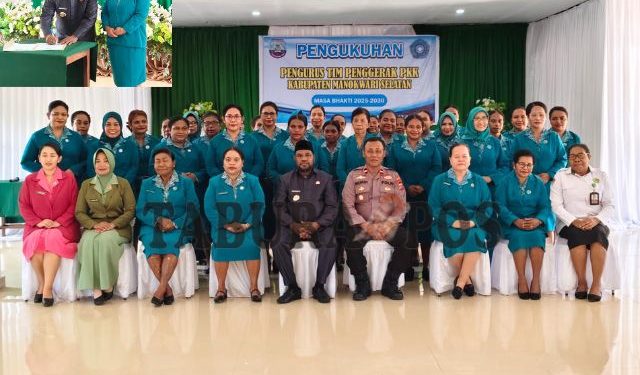 Bupati Bernard Lantik Anike Mandacan Nahkodai TP PKK Mansel, 4 Pokja akan Bersinergi dengan Pemda