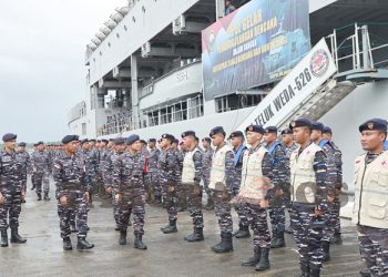 Wujud Kesiapsiagaan & Profesionalisme Prajurit, Koarmada III Gelar Apel Pasukan Penanggulangan Bencana