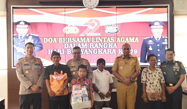 Sambut Hari Bhayangkara, Polda Papua Barat Gelar Doa Bersama Lintas Agama