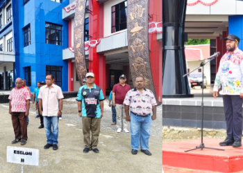 Pimpin Apel Jumat, Bupati Bernard Ingatkan Pimpinan OPD tidak Angkat Honorer Baru