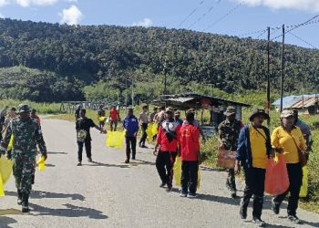 Sinergitas TNI-POLRI Serta Pemda Melaksanakan Kerja Bakti Bersama