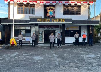 Polres Fakfak Kerahkan 124 Personel Amankan Kunjungan Menteri Dikti Saintek RI