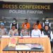 Press Conference Pengungkapan Kasus Tindak Pidana Narkotik oleh Satresnarkoba Polres Fakfak