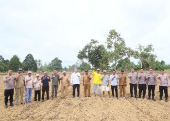 Tim Itwasum Polri Tinjau Lahan Penanaman Jagung dan Lahan Program Perumahan Presiden di Anday