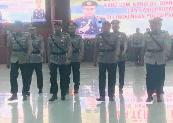 Kapolda Papua Barat Pimpin Sertijab 4 PJU Polda Papua Barat