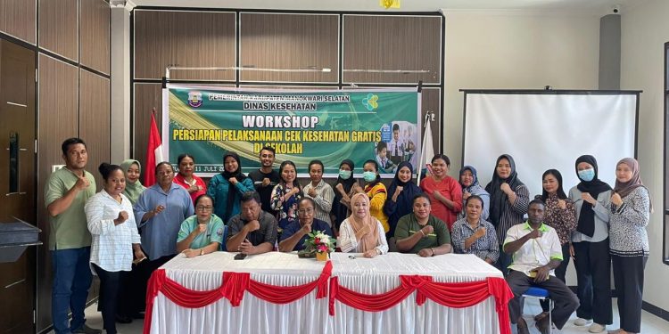 Workshop, Dinas Kesehatan Mansel  Cek Persiapan Pemeriksaan Kesehatan Gratis kepada Pelajar di Sekolah-Sekolah