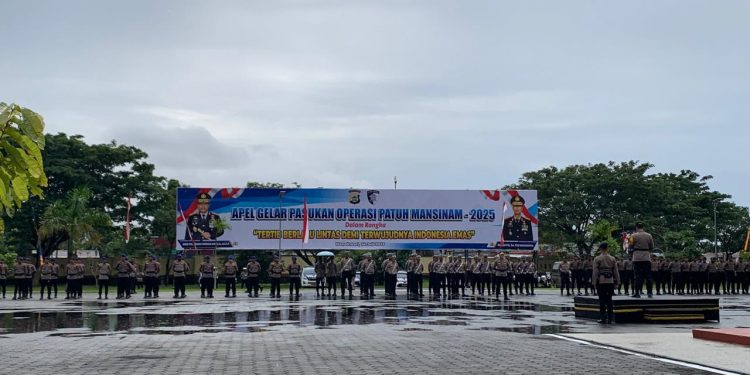 Polda Papua Barat Gelar Pasukan Operasi Patuh Mansinam 2025, Ada 7 Sasaran Perioritas