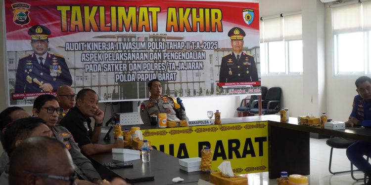 Polda Papua Barat Laksanakan Taklimat Akhir Audit Kinerja Itwasum Polri Tahap II T.A. 2025