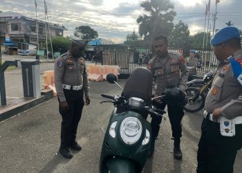 Operasi Patuh Mansinam, Polda Papua Barat Lakukan Pemeriksaan Internal Kendaraan Personel
