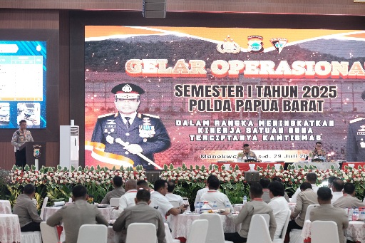 Tingkatkan Kinerja Satuan dan Ciptakan Kamtibmas, Polda Pabar Laksanakan Gelar Operasional Semester I Tahun 2025