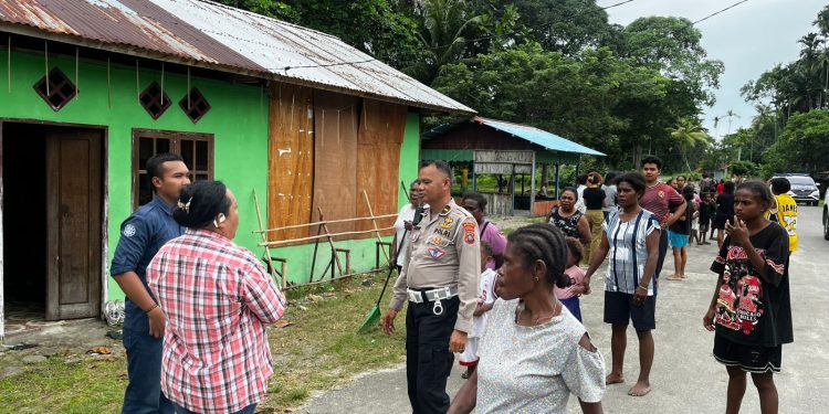 Ditlantas Polda Papua Barat Laksanakan Patroli Wilayah Pesisir, Antisipasi dan Himbauan Peringatan Dini Tsunami