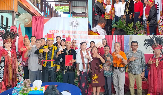 Dilantik, Pengurus Kerukunan Ranomerut Raya Maleosan Diminta Solid