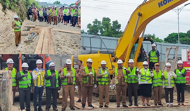 Pembangunan Tahap II Pasar Sanggeng Dimulai, Gubernur: tampung semua pedagang yang di emperan toko
