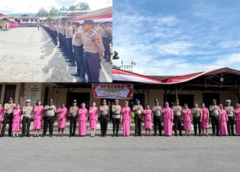 Sebanyak 30 Personel Polresta Manokwari Terima Kenaikan Pangkat 