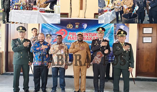 Bupati dan Kapolres Mansel Pimpin Pemusnahan Miras pada Peringatan Hari Bhayangkara ke-79