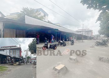 Belum Terima Pembayaran Ganti Untung, Sejumlah Pemilik Lapak Belum Tinggalkan Pasar Sanggeng