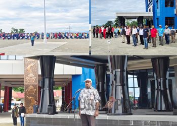 Pimpin Apel Jumat, Sekda Kawey Himbau Pegawai Taati Peraturan Lalu Lintas