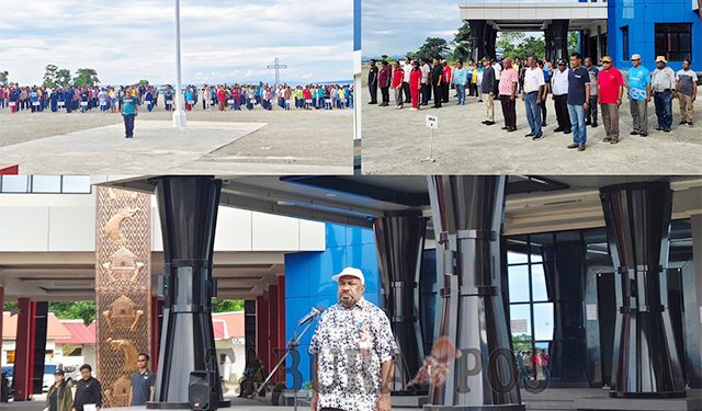 Pimpin Apel Jumat, Sekda Kawey Himbau Pegawai Taati Peraturan Lalu Lintas