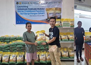 Gerakan Pangan Murah, Kantor Pos Manokwari Sediakan Beras 5 Kg Seharga Rp67.500