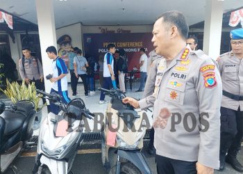 Polresta Sorong Kota Ringkus 4 Tersangka Begal dan Curanmor