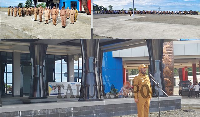 Pimpin Apel Senin, Bupati Bernard Minta OPD Tindaklanjuti Temuan BPK Tahun 2024