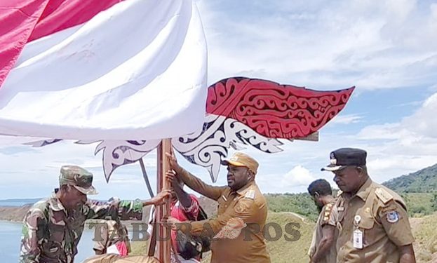 Perdana, Pemkab Mansel Kolaborasi dengan TNI-Polri Laksanakan Kirab Bendera Merah Putih Sejauh 50 Km