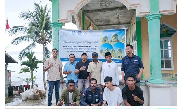 Politeknik Negeri Fakfak Laksanakan Pengabdian Masyarakat di Masjid Al-Barokah Kampung Kapaurtutin