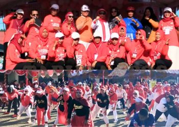 Perdana Digelar, Senam Keberagaman Nusantara dan Kuliner Langsung Tarik Antusias Warga Manokwari