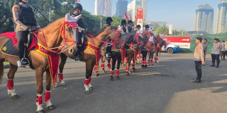Polri Kerahkan Pasukan Berkuda Turangga untuk Amankan HUT RI ke-80