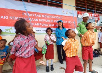 SKK Migas – Petrogas Ajak Masyarakat di 2 Distrik Maknai HUT Kemerdekaan Lewat Beragam Lomba