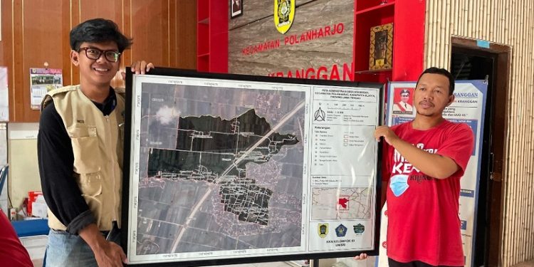 Mahasiswa KKN 83 Unisri Wujudkan Peta Batas Administrasi Desa Kranggan