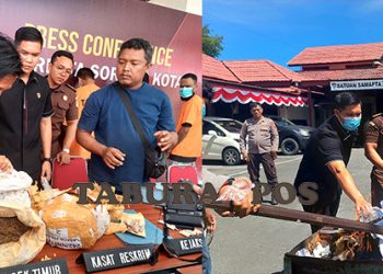 Polresta Sorong Kota Musnahkan 3,4 Kg Ganja dan 7 Gram Shabu