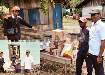 BPBD Mansel Salurkan Bantuan Kepada Korban Kebakaran di Kampung Benyas
