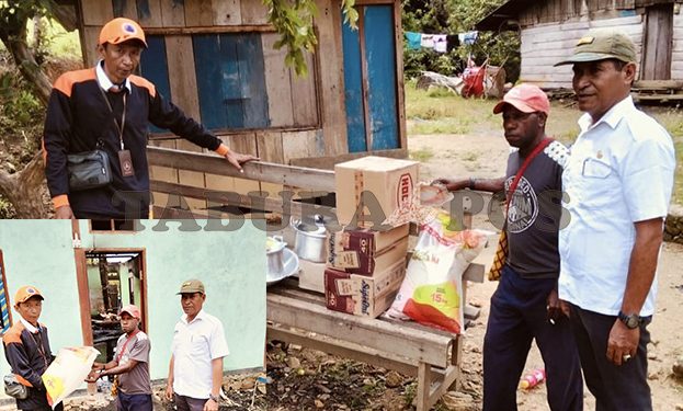 BPBD Mansel Salurkan Bantuan Kepada Korban Kebakaran di Kampung Benyas