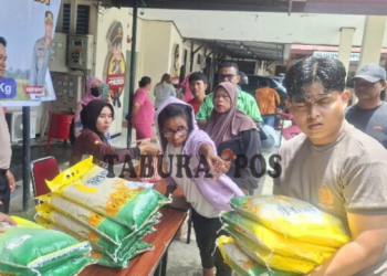 Gerakan Pangan Murah, Polresta Sorong Kota & Bulog Sediakan 15 Ton Beras & 600 Liter Migor