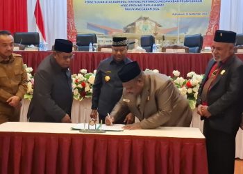 DPR PB Sahkan Perda Pertanggungjawaban APBD 2024