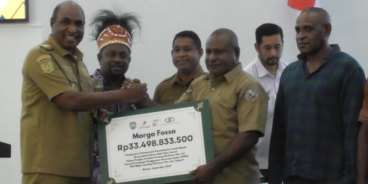 Masyarakat 7 Marga Suku Sumuri Dapat Kompensasi Rp.96 Miliar dari Genting Oil Kasuri