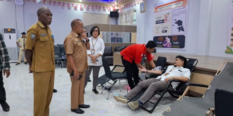 Sambut HSN, BPS Gelar Gerakan Pangan Murah dan Donor Darah