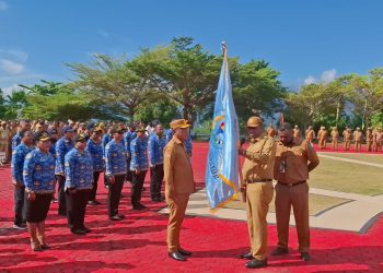 Kontingen PORNAS KORPRI XVII Papua Barat Bertolak ke Palembang, Lakotani: Jaga Nama Baik Daerah