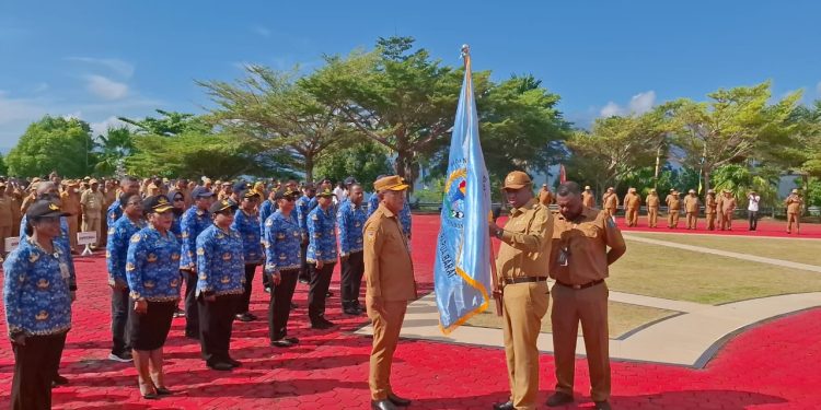 Kontingen PORNAS KORPRI XVII Papua Barat Bertolak ke Palembang, Lakotani: Jaga Nama Baik Daerah