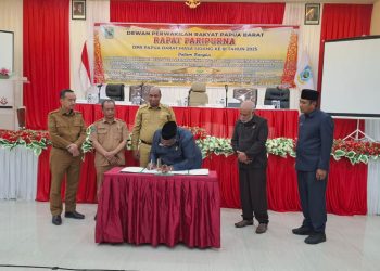 DPR dan Pemprov PB Tandatangani Nota Kesepakatan KUA-PPAS APBD Perubahan 2025