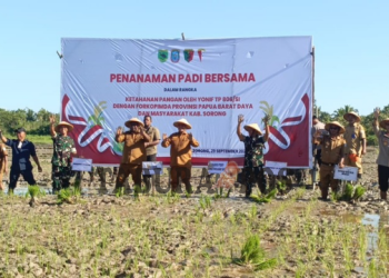 Brigif TP-84/UA Bersama Pemprov Papua Barat Daya Gerakkan Swasembada Pangan Dari Indonesia Timur