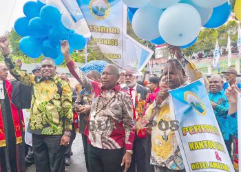 Resmikan Kantor Sinode GKI, Mandacan: Dibangun dengan Persembahan, Perpuluhan & Upacan Syukur