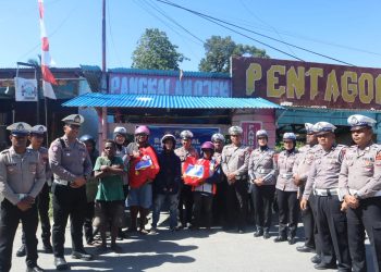 Satlantas Polres Fakfak Tebar Kepedulian di Hari Lalu Lintas Bhayangkara ke-70